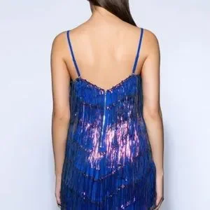 fitted lace wedding dress UYAI Sequin Fringe Maxi Dress in PURPLE  OFUURE